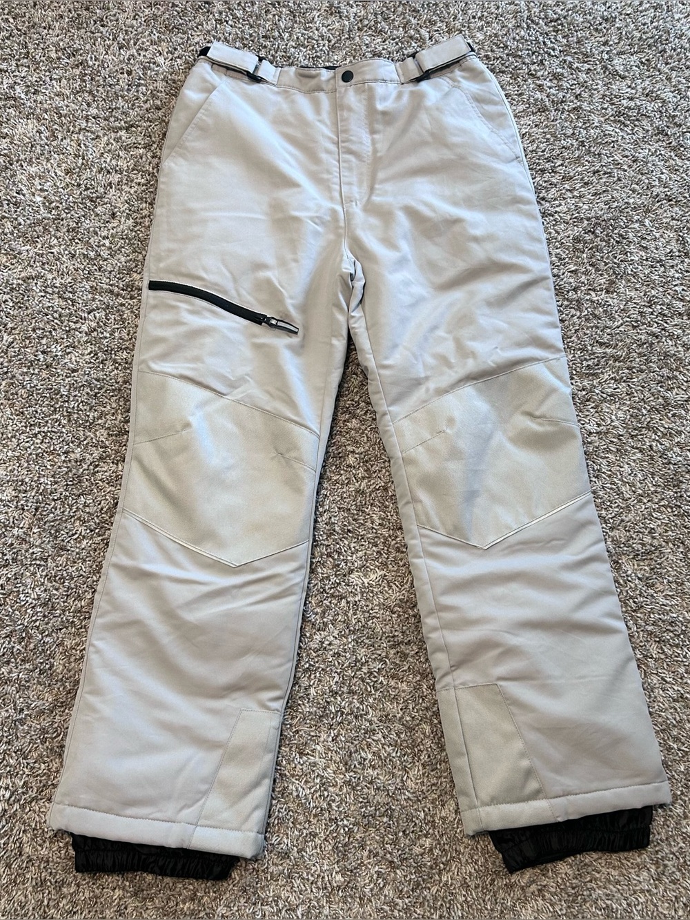 SWISS TECH Boys Youth Gray Insulated Winter Snow Pants Size XXL (18) Ski Bib